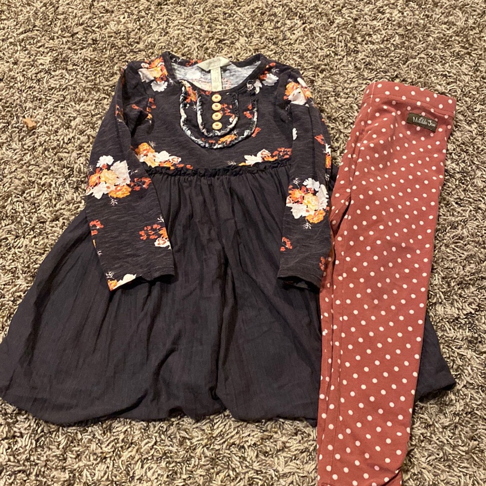 Matilda Jane Size 4 Dress and Pants Set